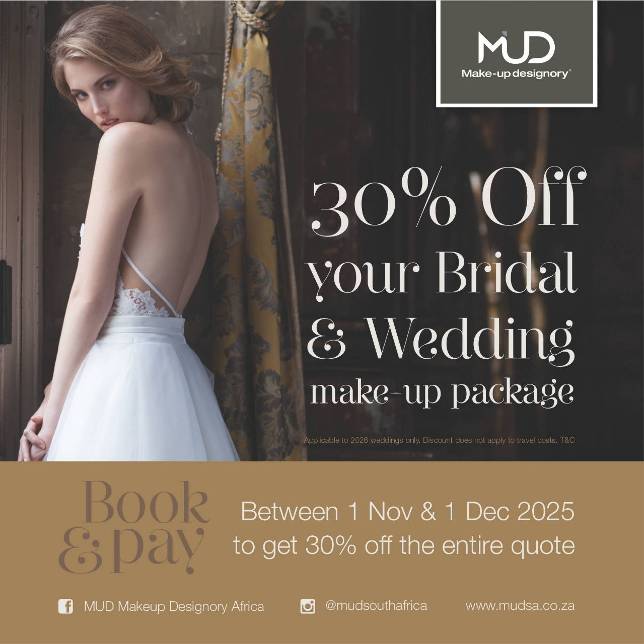 Bridal & Wedding Make-up Package 2026 - Package 1